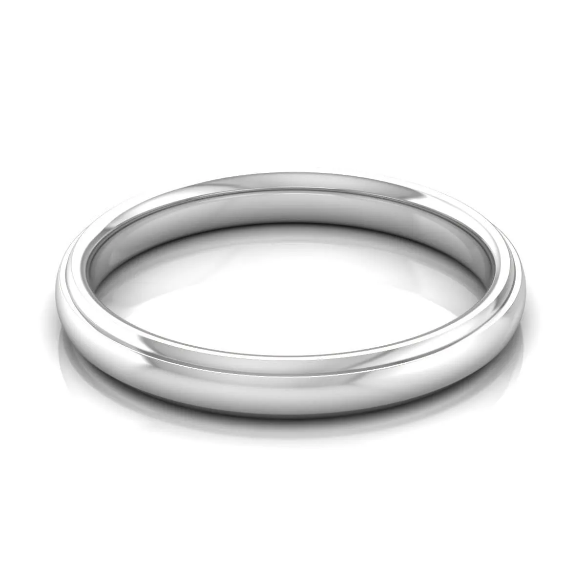 3.0 mm Plain Wedding Band in 14KT, 18KT & Platinum