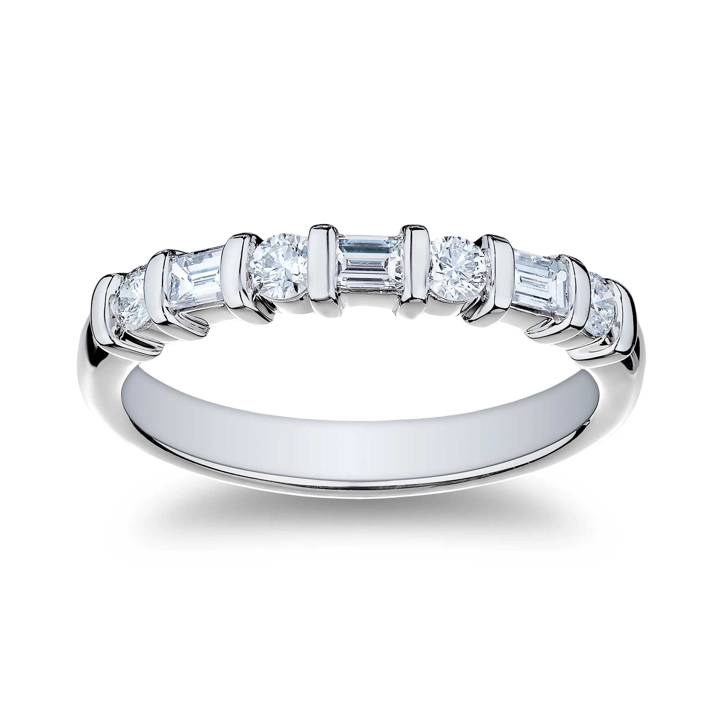 .54ctw Diamond Platinum Band