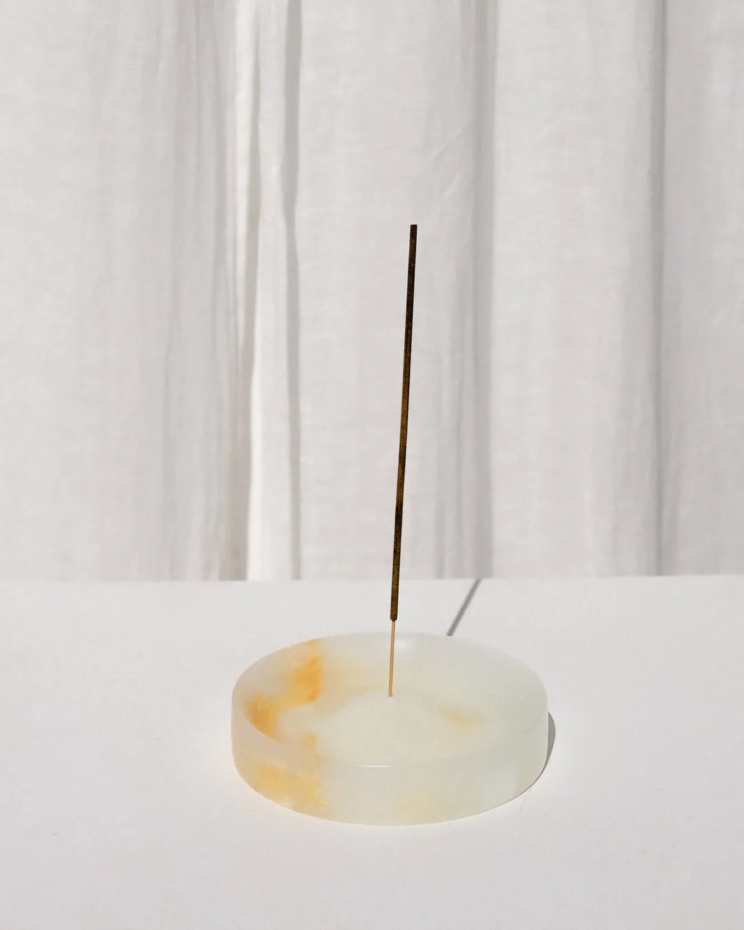 Allora Incense Holder - White Onyx