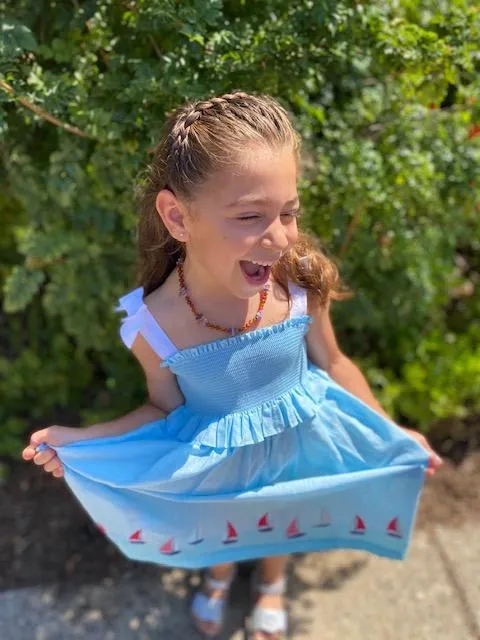 Amber, Opalite, and Amethyst Immune-Boosting Necklace for Kids - Natural Relief and Positive Energy