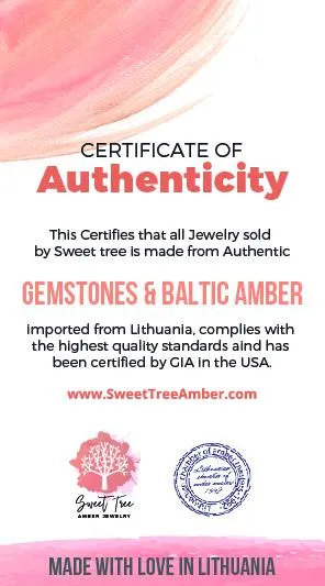 Amber, Opalite, and Amethyst Immune-Boosting Necklace for Kids - Natural Relief and Positive Energy