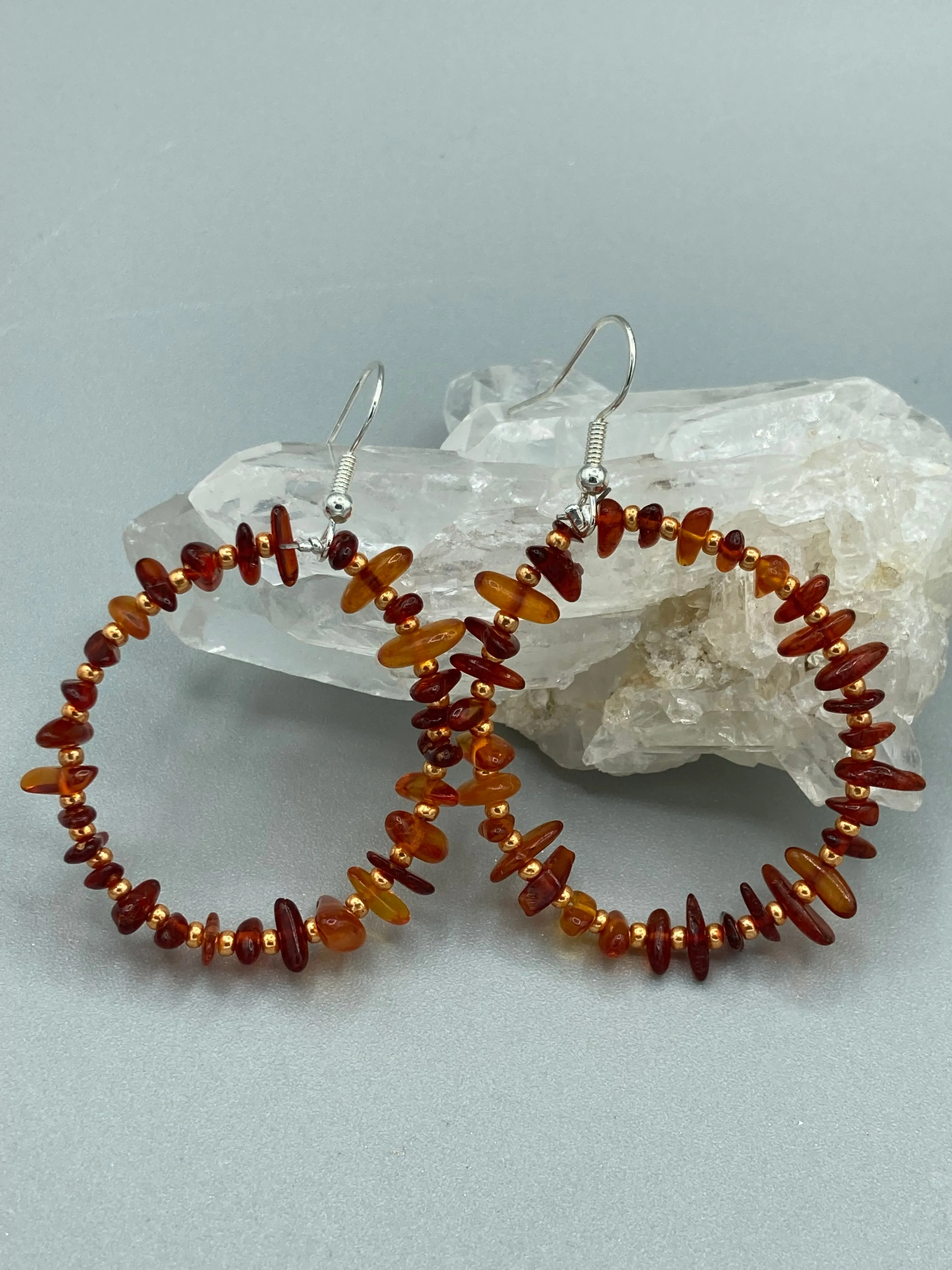 Amber Tone Agate Geode Sliced Stone Chip Necklace, Hippie Crystal Jewelry, Shabby Boho Chic, Natural Gemstone
