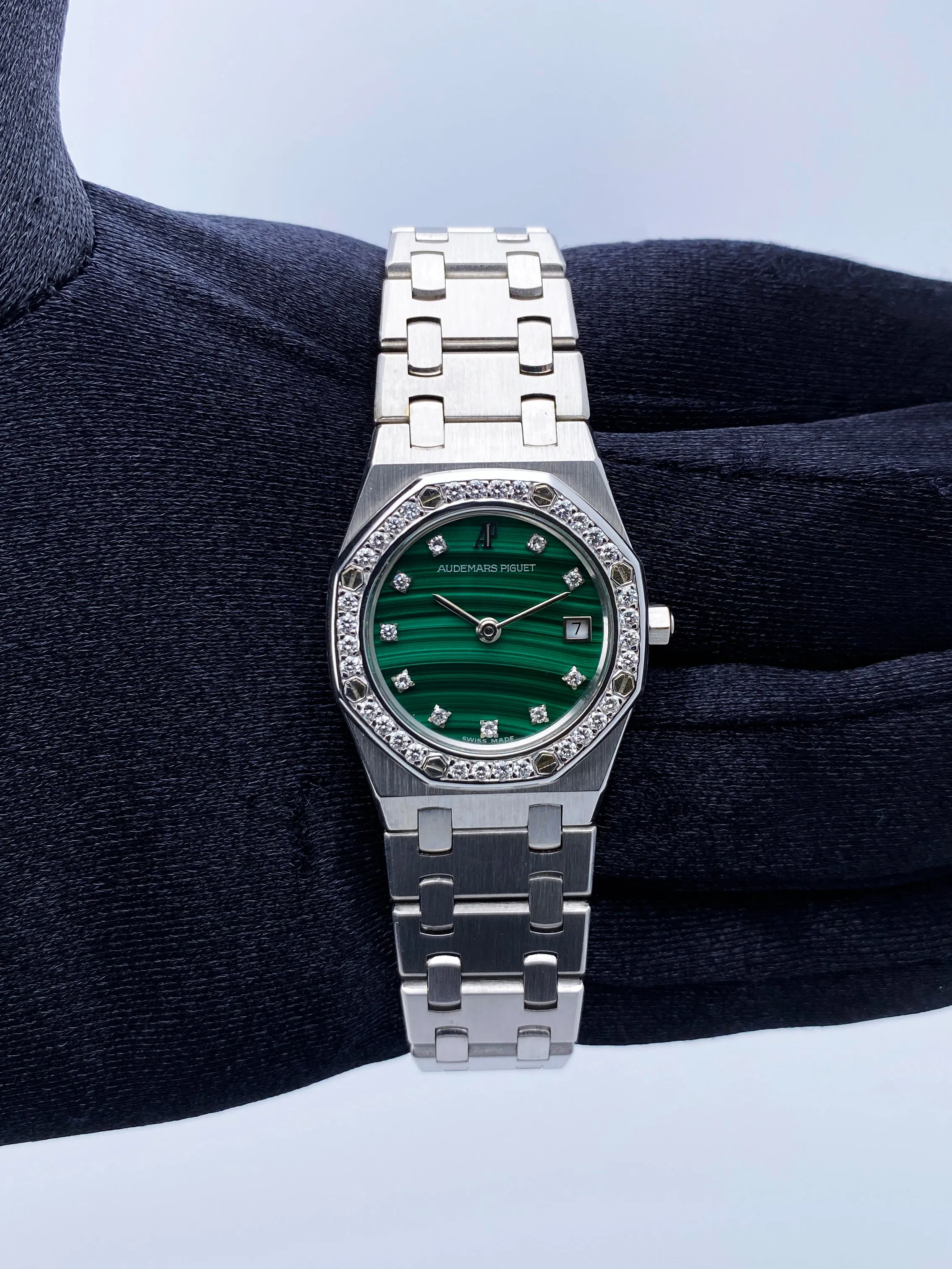 Audemars Piguet Royal Oak Malachite Dial Ladies Watch