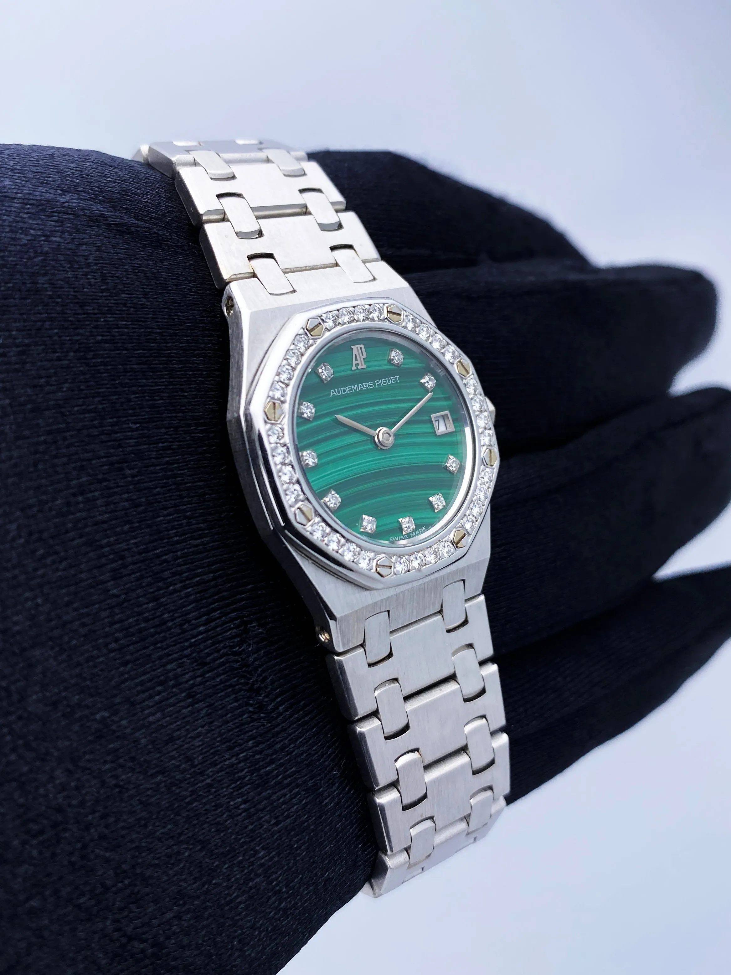 Audemars Piguet Royal Oak Malachite Dial Ladies Watch