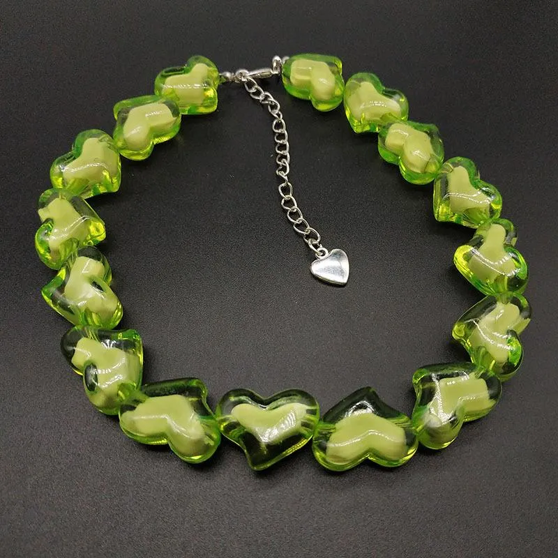 Beaded multicolor acrylic bracelet