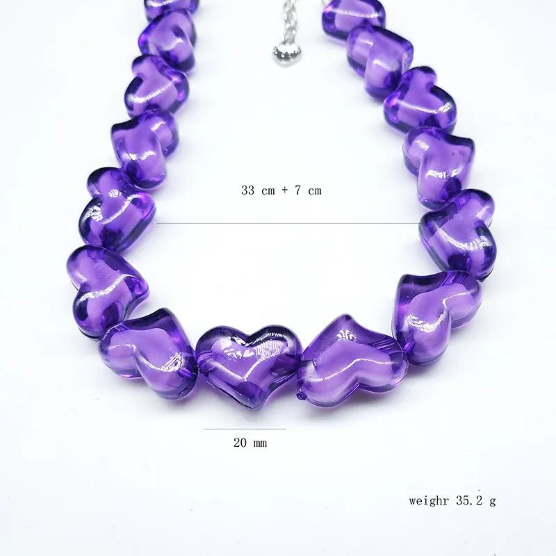 Beaded multicolor acrylic bracelet