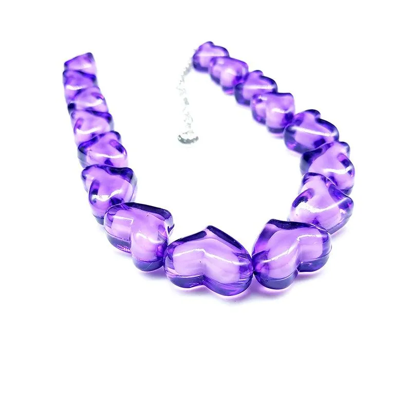 Beaded multicolor acrylic bracelet