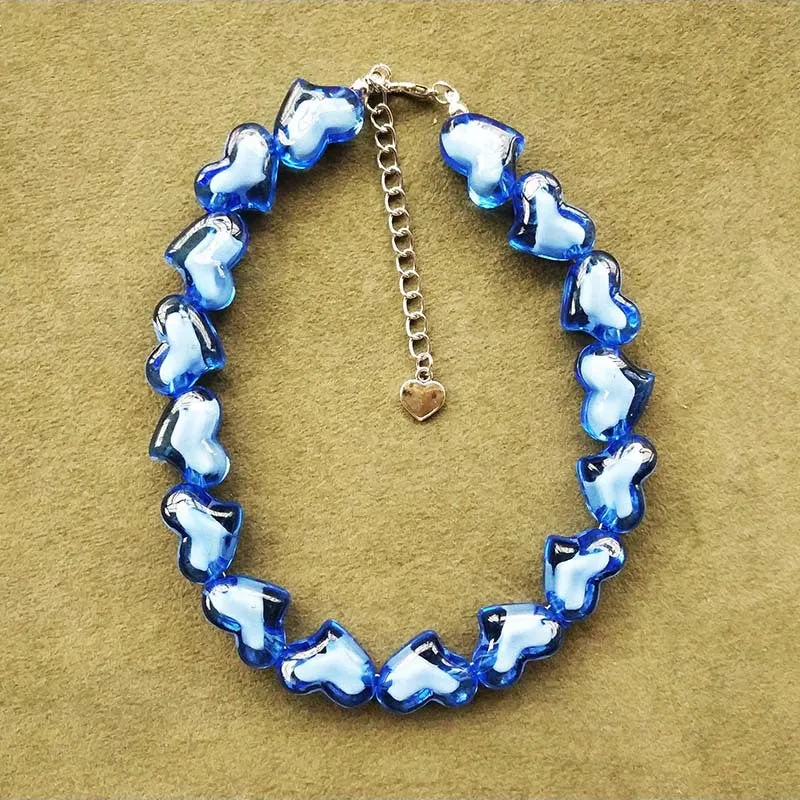 Beaded multicolor acrylic bracelet