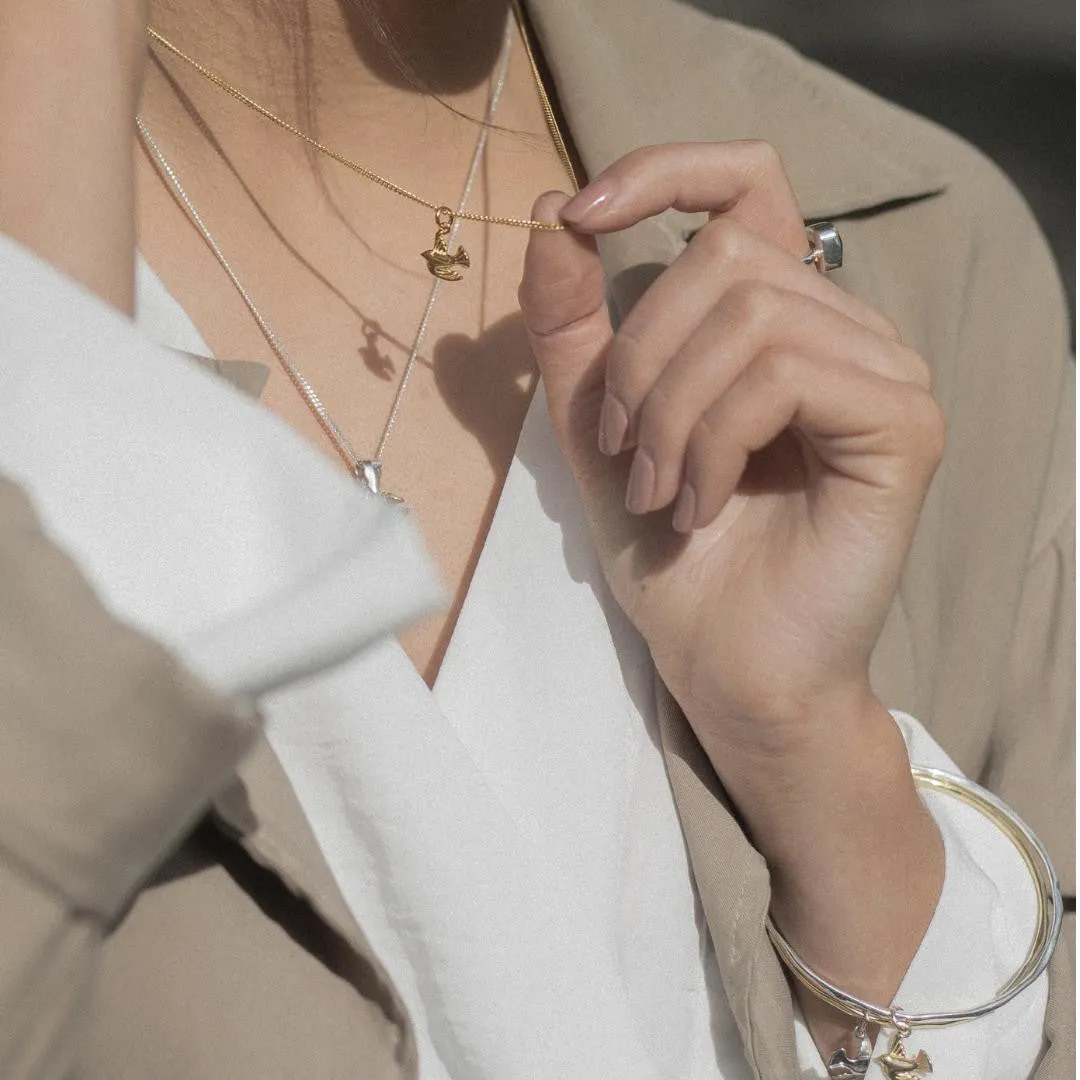 Bird Pendant | Rose Gold