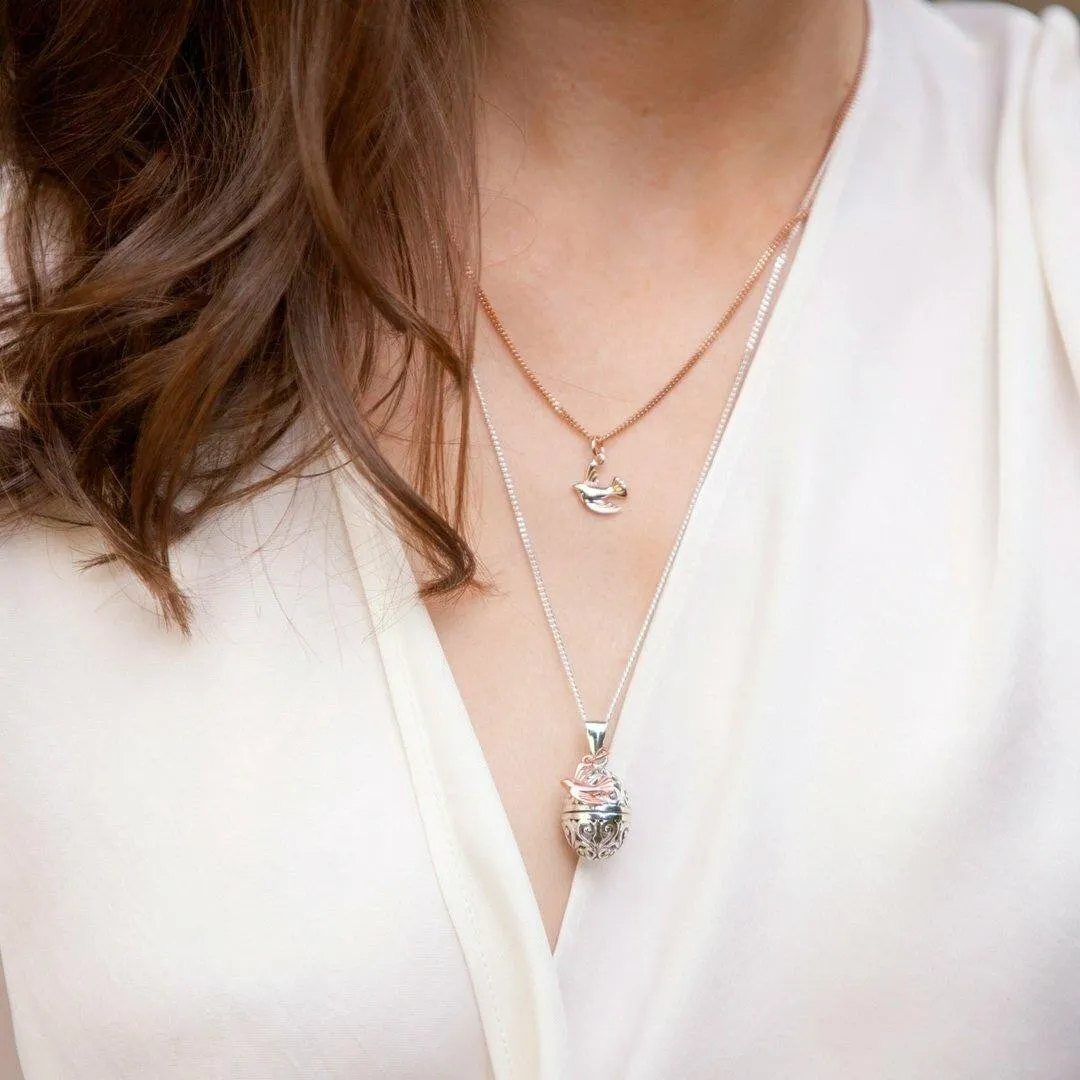 Bird Pendant | Rose Gold