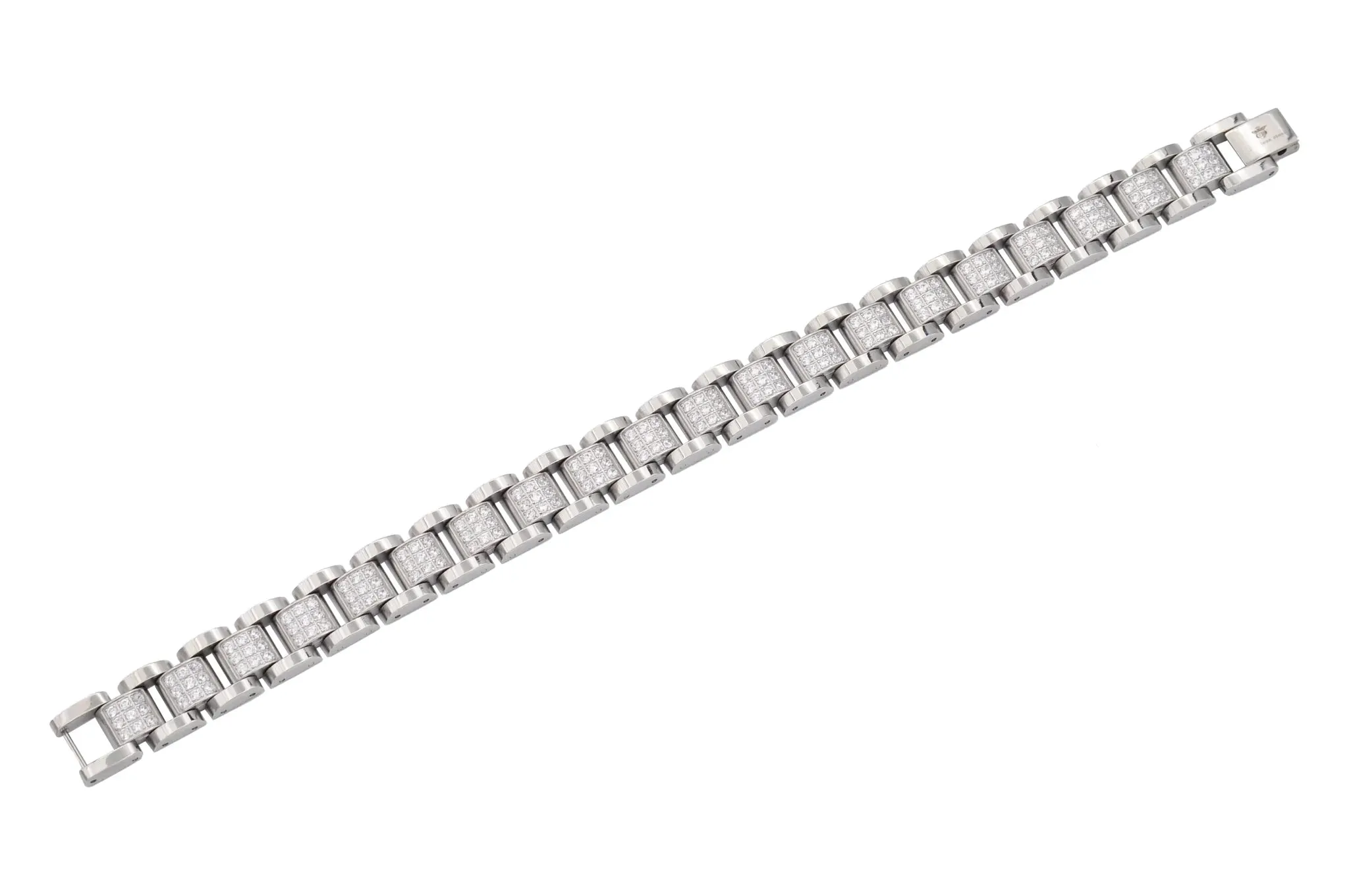 Blackjack Men's Bracelet SS & Clear CZ BJB256B