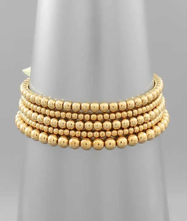 Dainty Beaded Bracelet Set