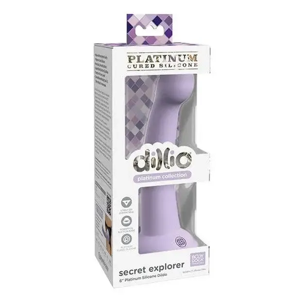 Dillio Platinum 6" Secret Explorer Silicone Dildo