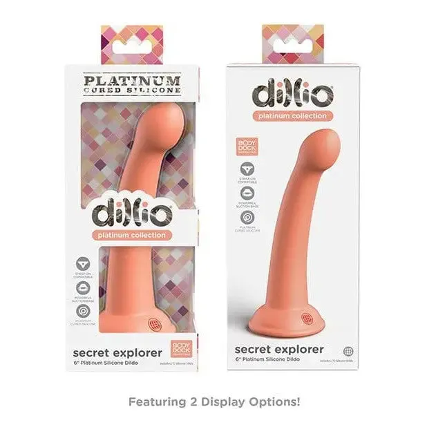 Dillio Platinum 6" Secret Explorer Silicone Dildo