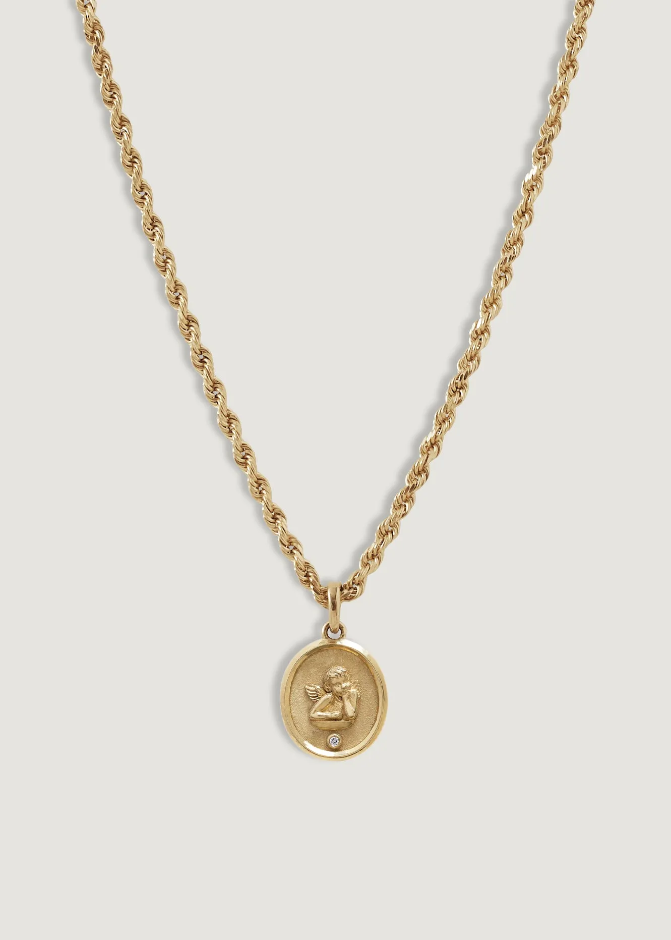 Elusive Cherub Diamond Necklace