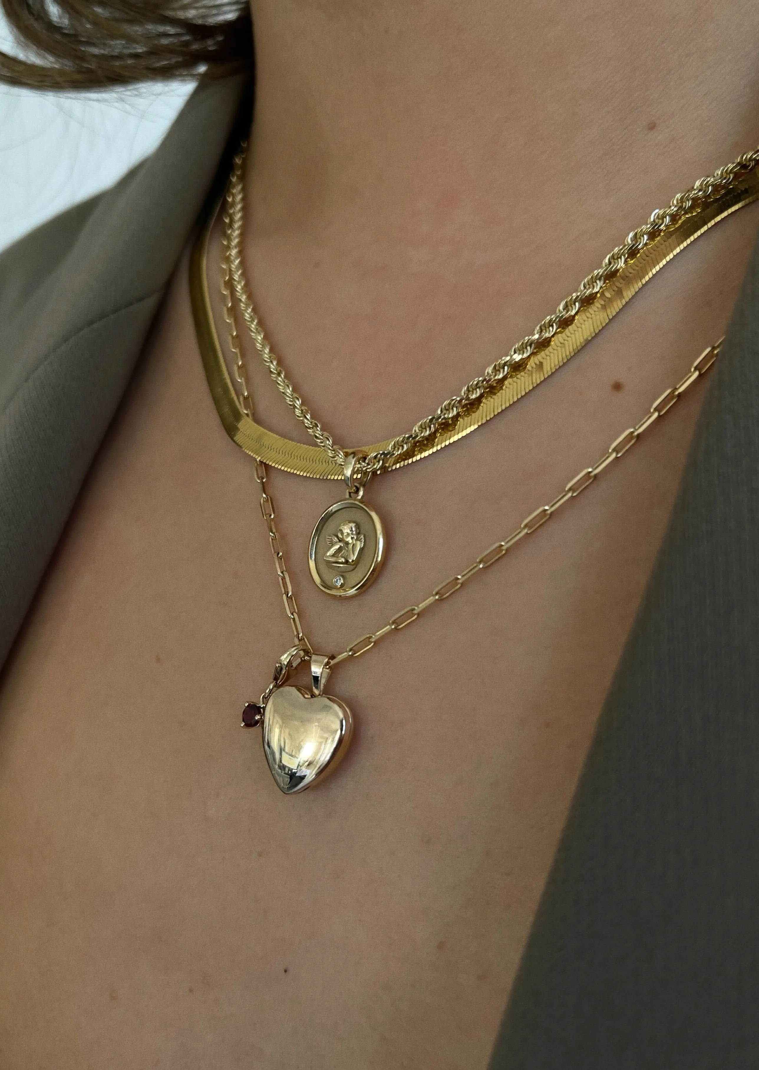Elusive Cherub Diamond Necklace
