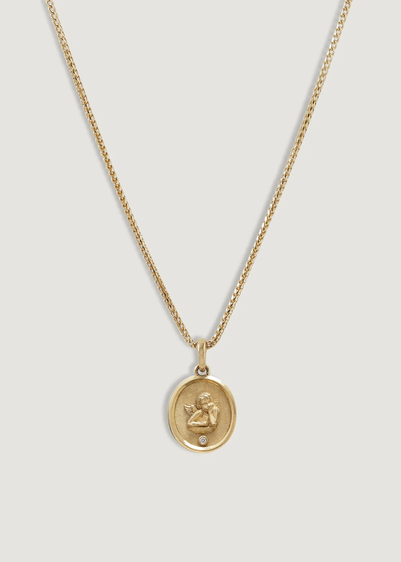 Elusive Cherub Diamond Necklace