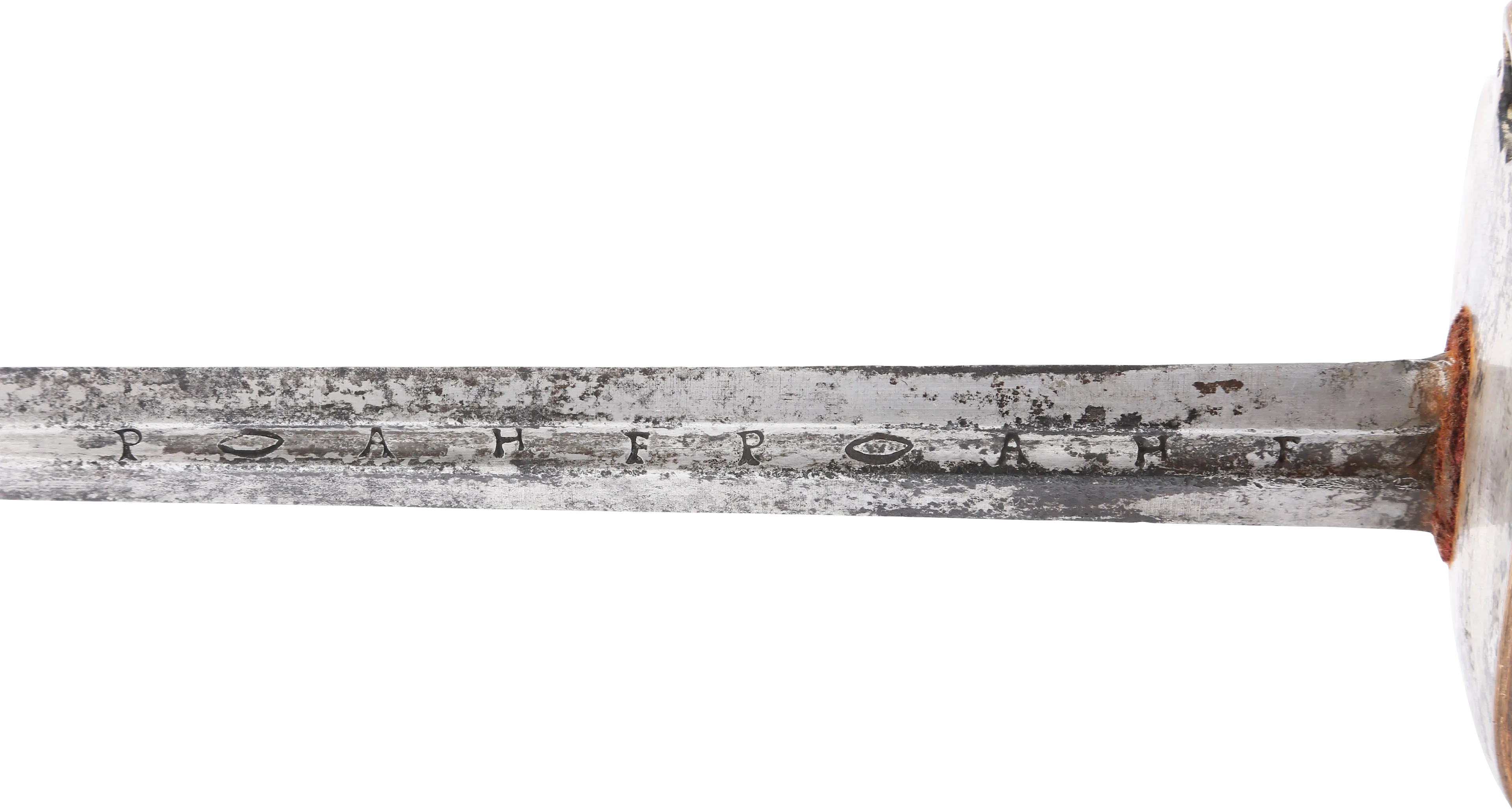 EUROPEAN SILVERED HILT OFFICER’S RAPIER, MID 18TH CENTURY