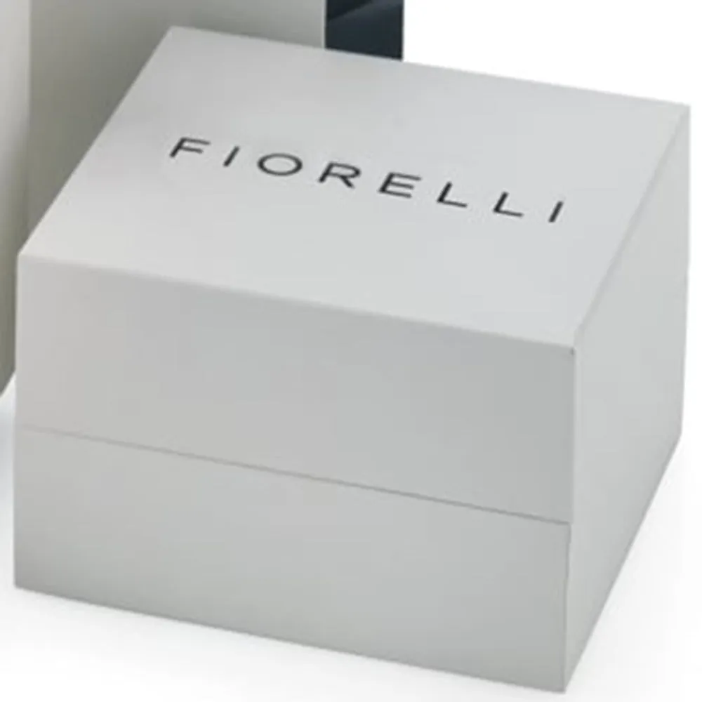 Fiorelli Morden Silver Hoop Pendant with Blue Lapis Agate