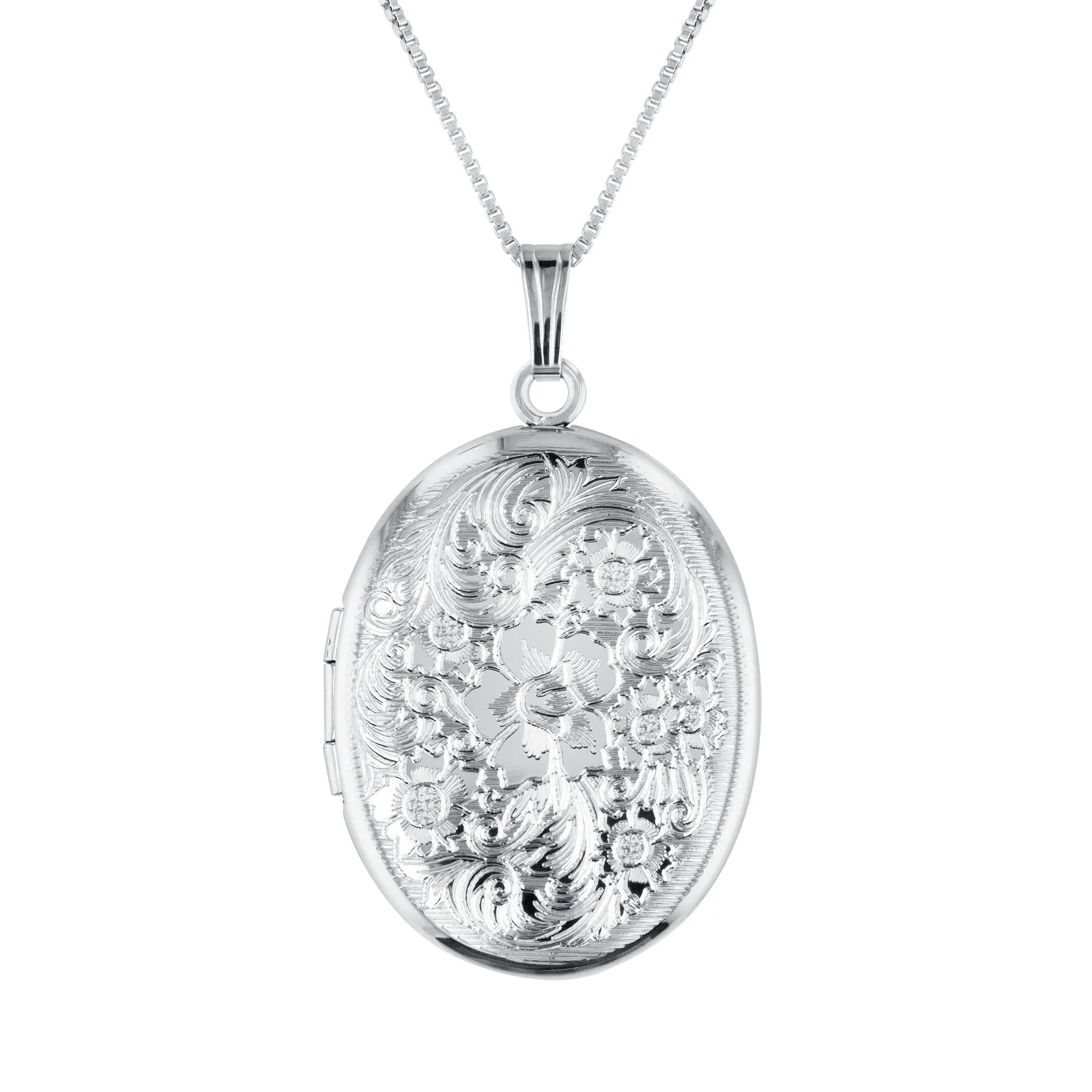Floral Oval Locket