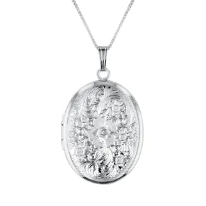 Floral Oval Locket