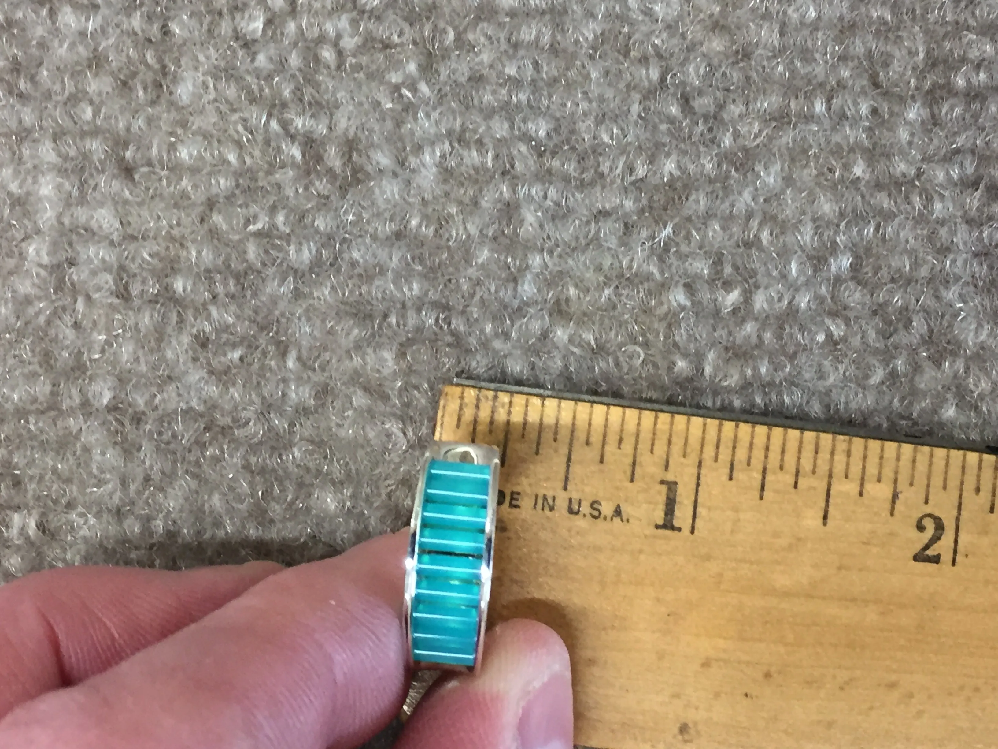 Glacier Blue Onyx Silver Ring