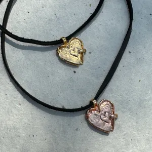 I Am Loved Locket on Leather Cord