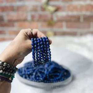 Intuitively Chosen Lapis Lazuli Round Stone Bracelet