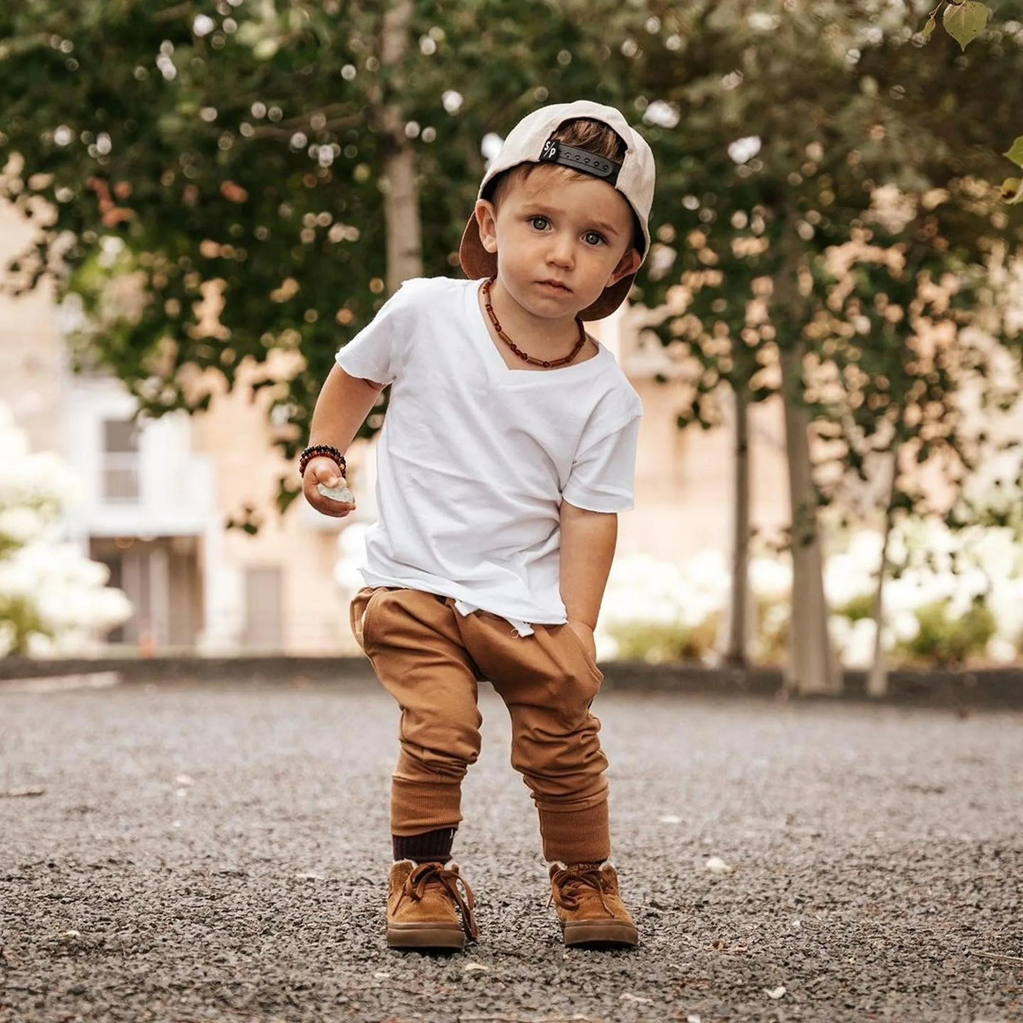 Kids | Raw Cherry Amber   Hazelwood Necklace