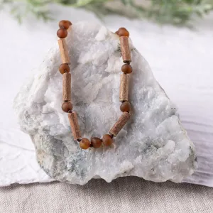 Kids | Raw Cognac Amber   Hazelwood Necklace