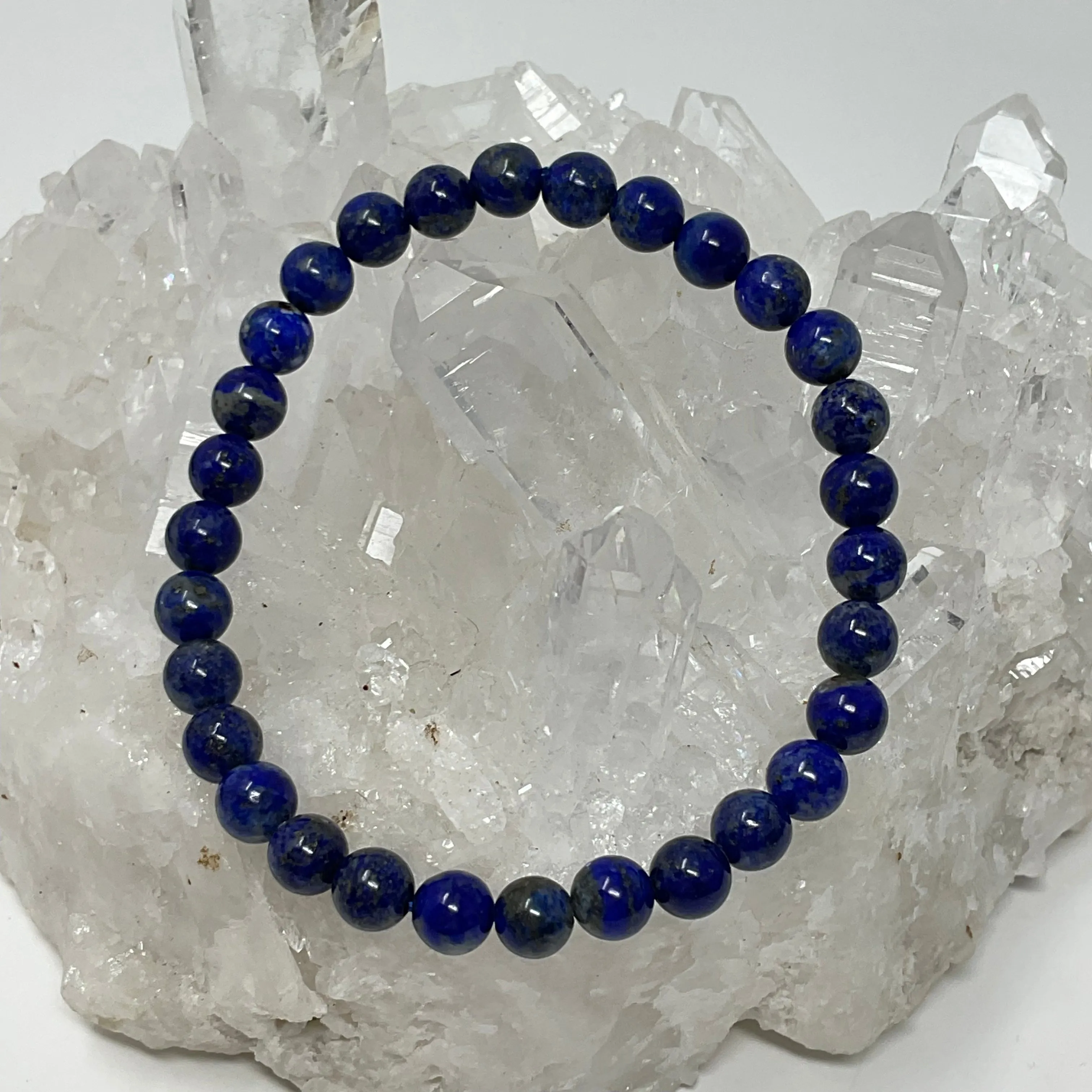 Lapis 6mm Round Bracelet
