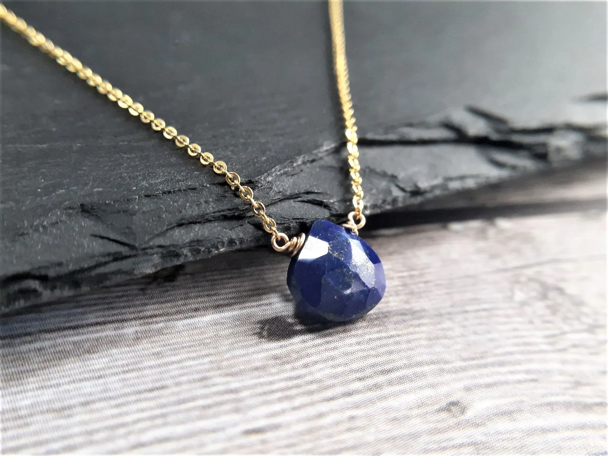 Lapis Lazuli Heart Shape Necklace