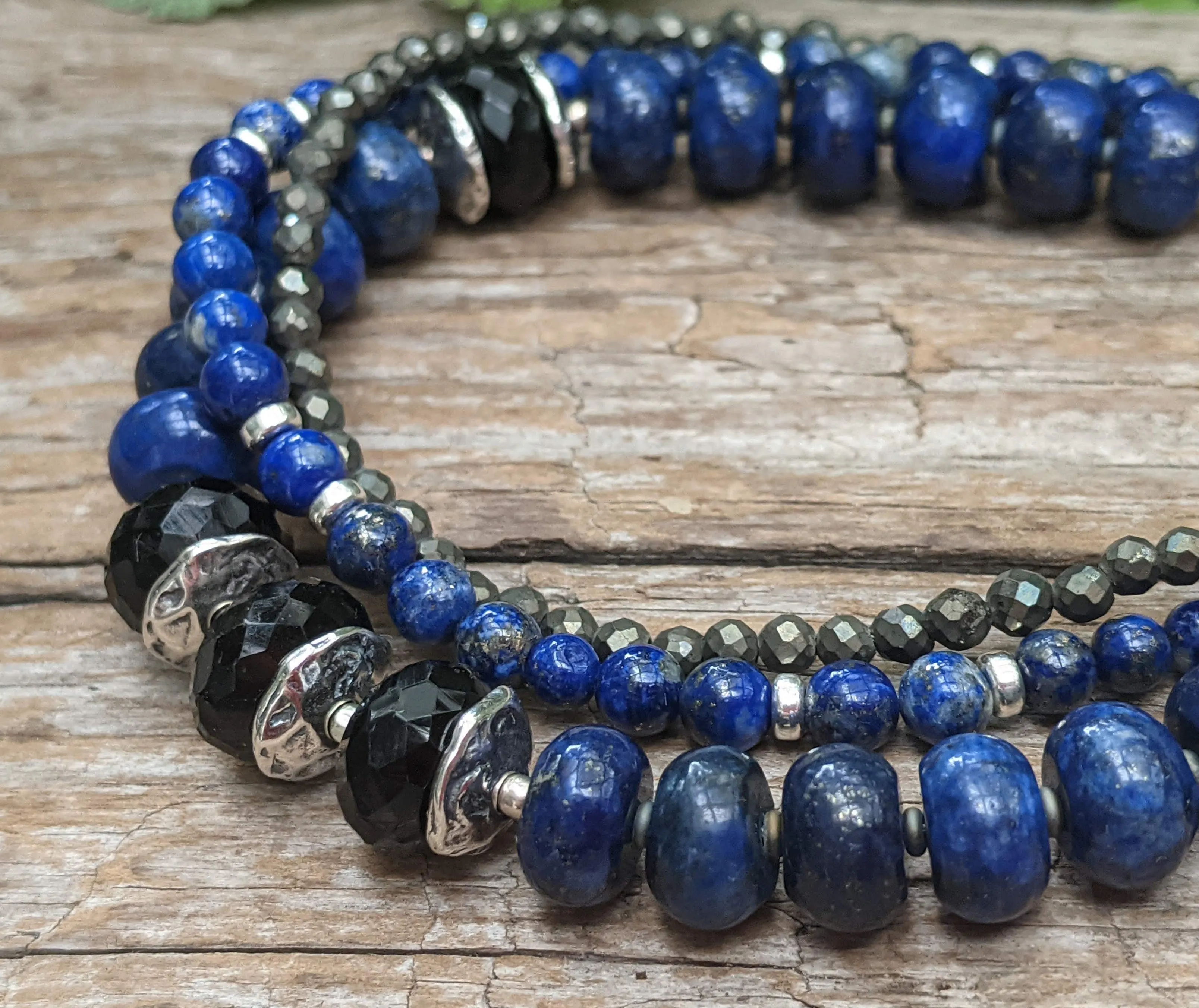 Lapis Lazuli Multi Strand Bracelet