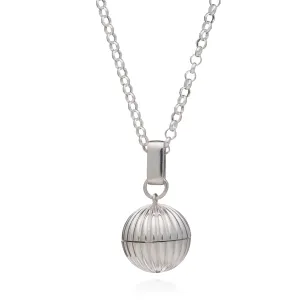 Long Momento Locket Necklace - Silver - TBN5S