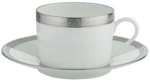 Malmaison - Platinum Tea Cup & Saucer