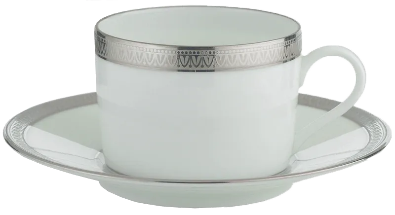 Malmaison - Platinum Tea Cup & Saucer