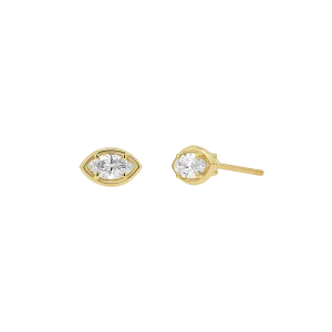Marquise Diamond Stud Earrings
