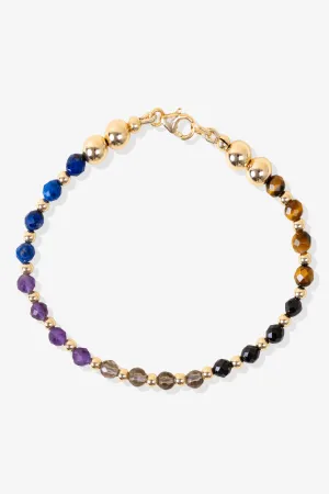 Multiple Protection Spiritual Bracelet with REAL Gold