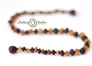Necklace  -  Raw Duo Dark (caramel/molasses)