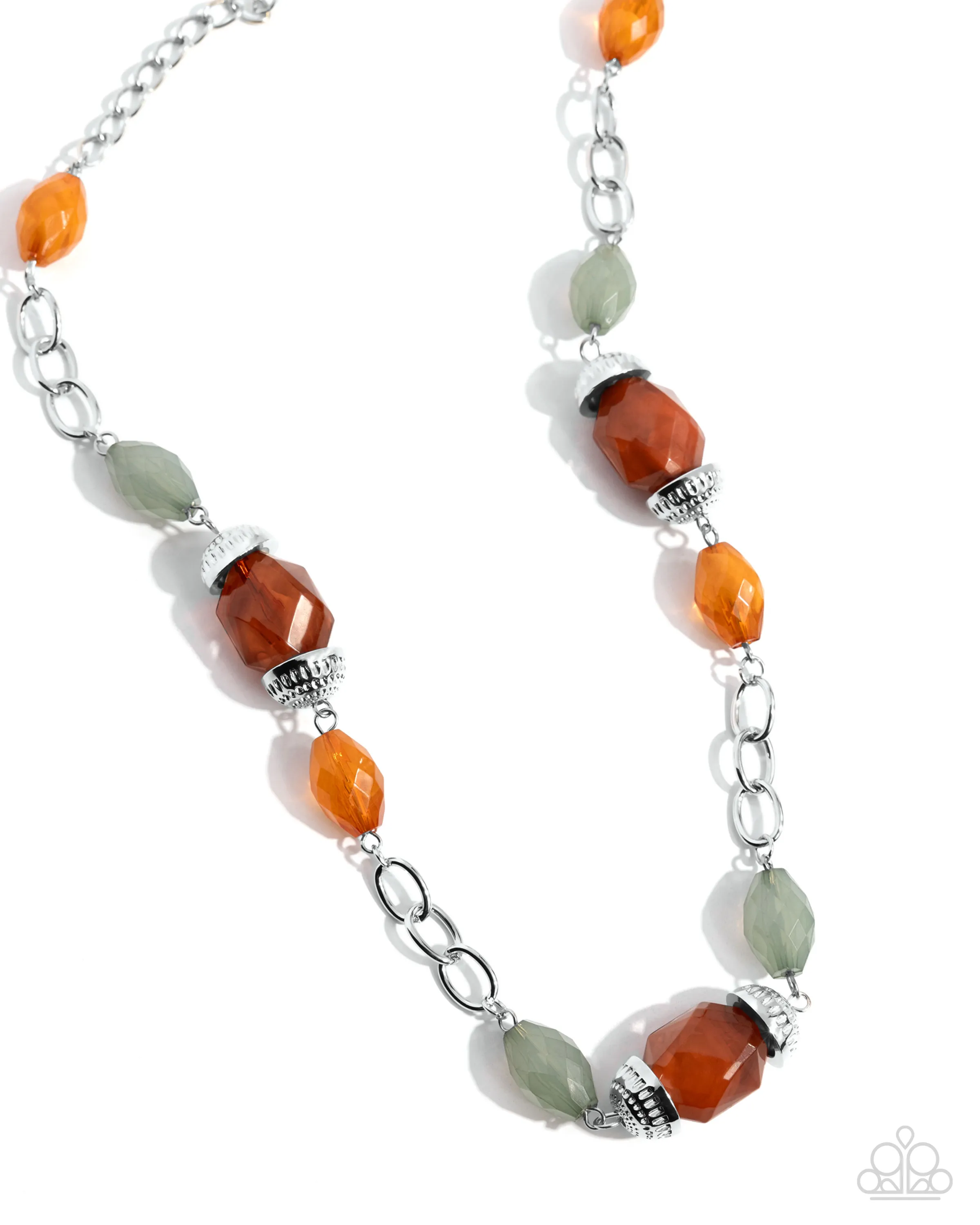 Paparazzi Necklace: "Beauty Culture - Orange Necklace (P2RE-OGXX-168DZ)