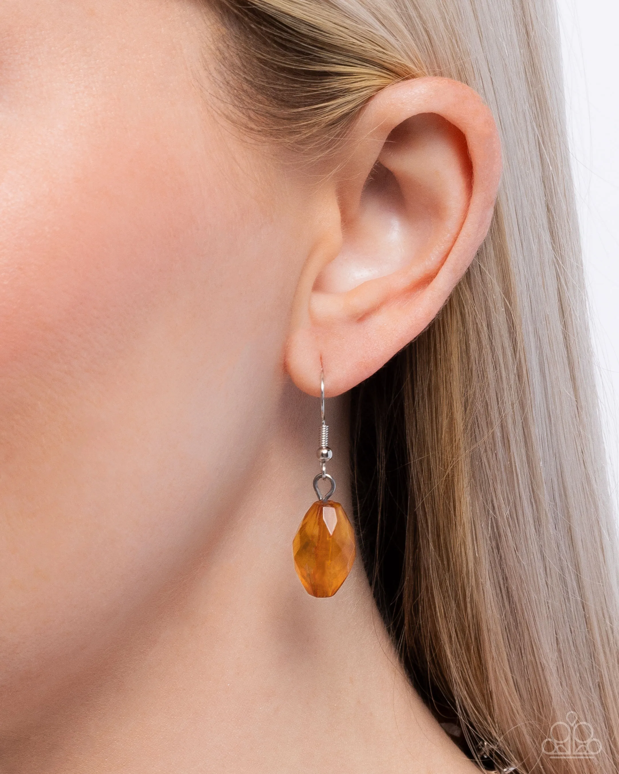 Paparazzi Necklace: "Beauty Culture - Orange Necklace (P2RE-OGXX-168DZ)