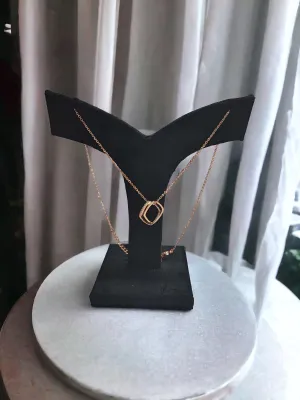 Pearlfect Dual Square Rosegold Locket