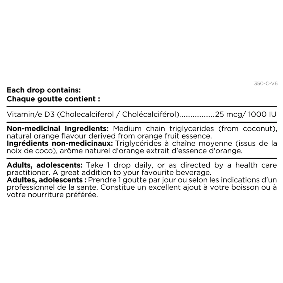 Platinum Naturals Vitamin D3 Drops Orange 15mL