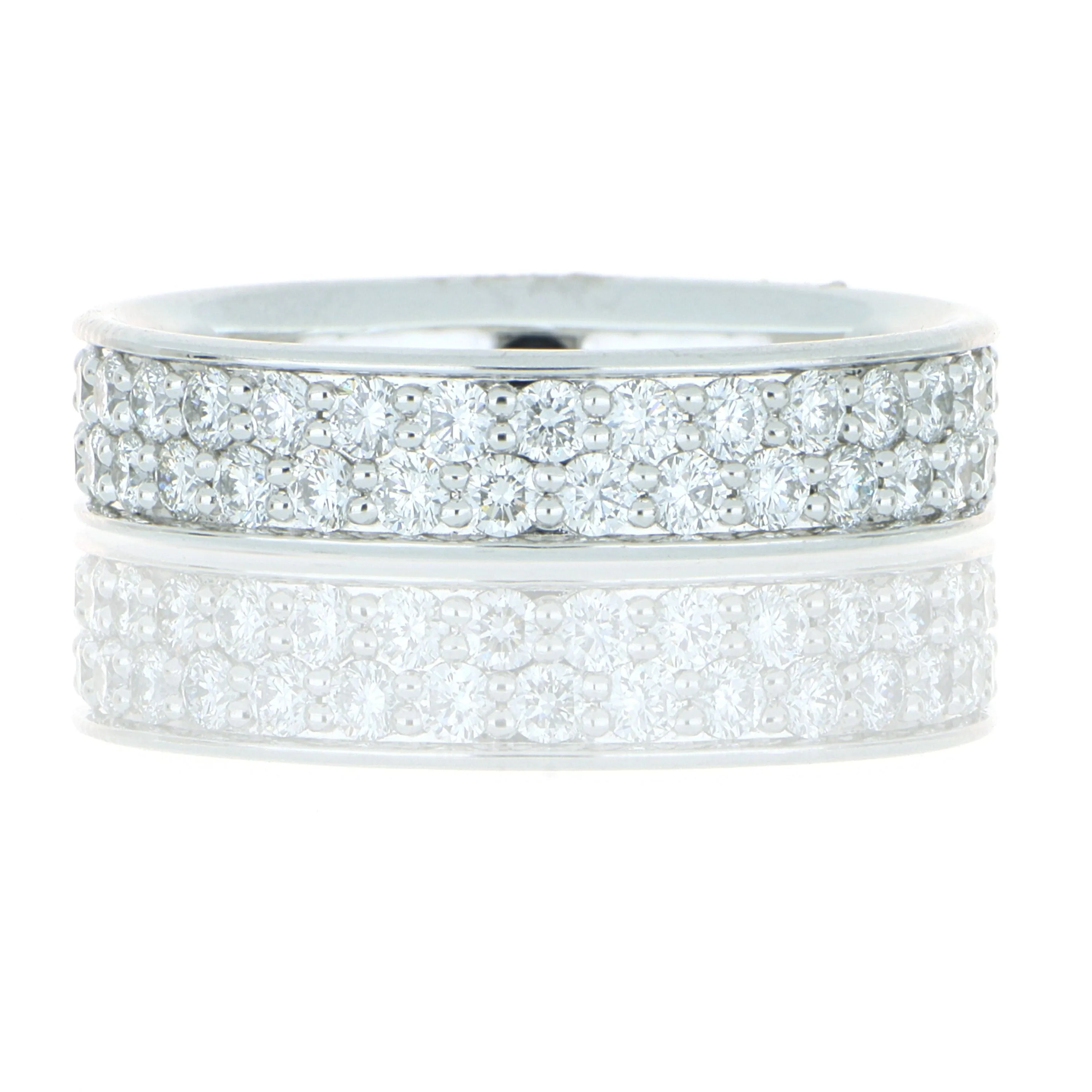 Platinum Silk Pave Diamond Ring