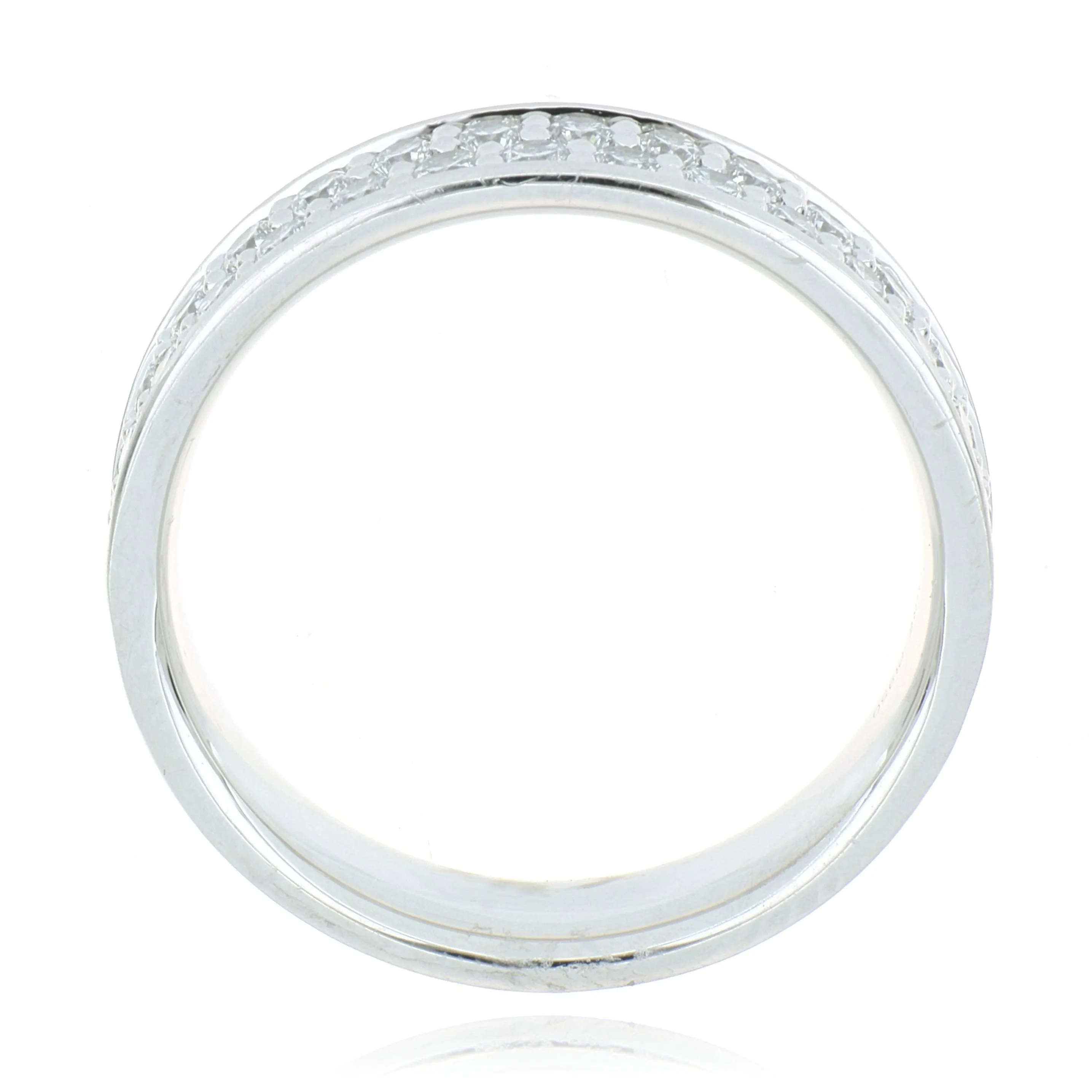 Platinum Silk Pave Diamond Ring