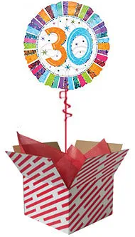 Radiant 30th Birthday Balloon Gift