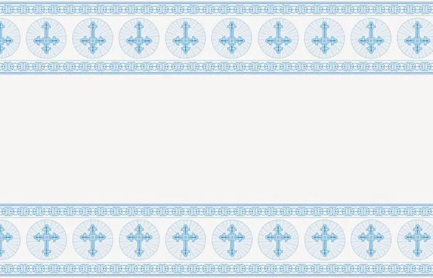 Radiant Cross Blue Tablecover