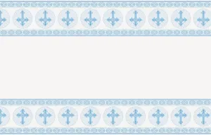Radiant Cross Blue Tablecover