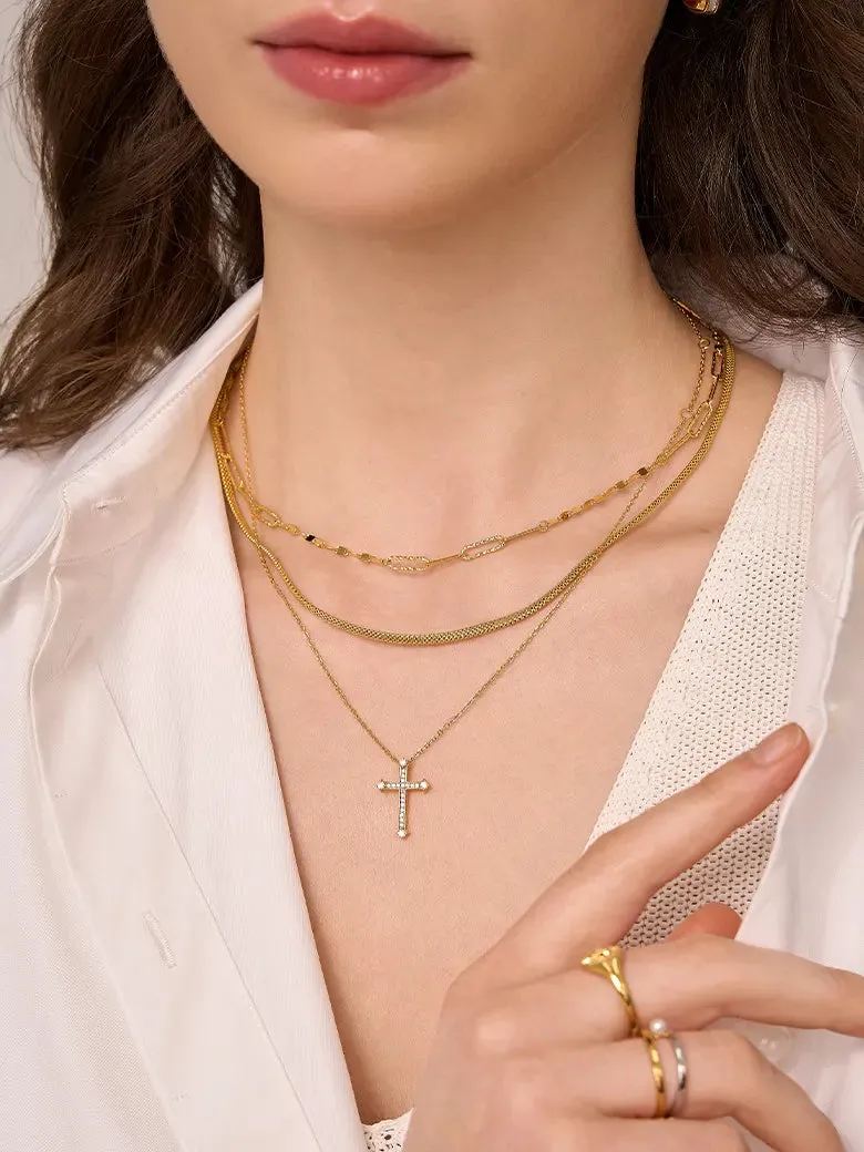 Radiant Faith Cross Necklace
