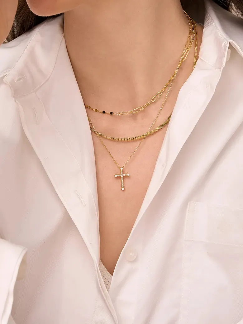 Radiant Faith Cross Necklace